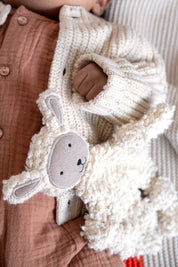 Cotton Knit Baby Comforter Cuddle Cloth | Sheep