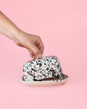 Butter Dish | White and Black GALAXIA