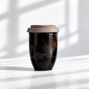 Glaze reusable ceramic coffee cup, 8oz, in Manhattan