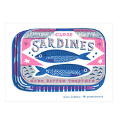 Sardines Risograph Art Print | A4