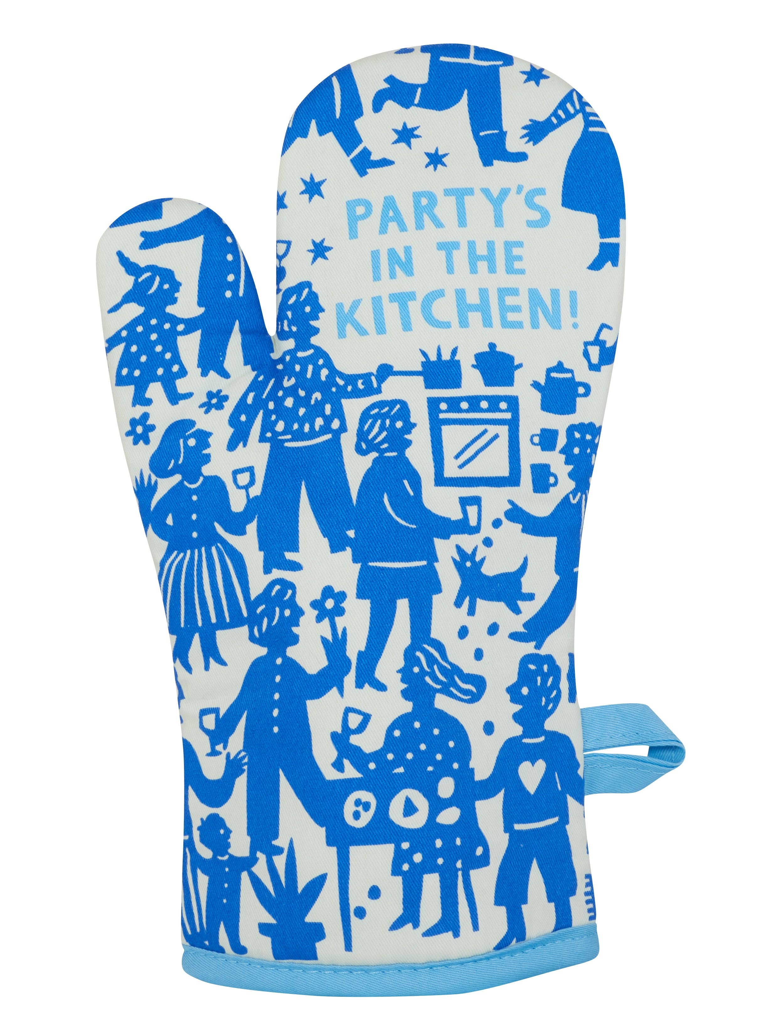 Party In The Kitchen Oven Mitt