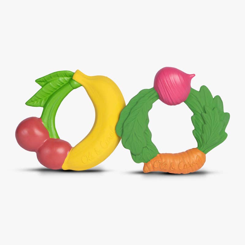 Flavored Teething Rings Fruit Teething Ring | Natural Baby Teether – The Every Space