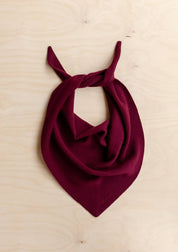 Merino Wool Triangle Scarf | Burgundy