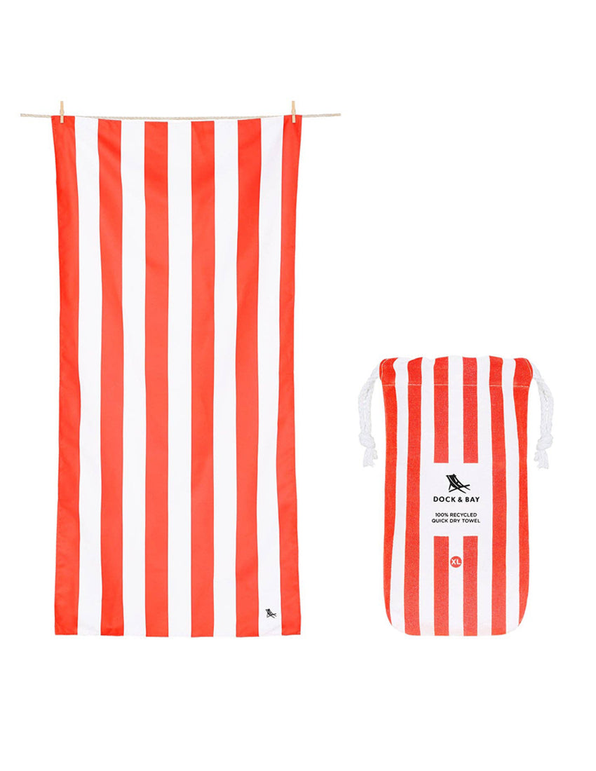 Quick Dry Towel | Cabana Waikiki Coral L & XL