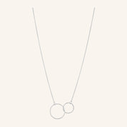 Double Plain Necklace | Silver