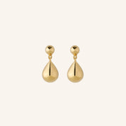 Driplet Earrings | Gold Plated Recycled Silver