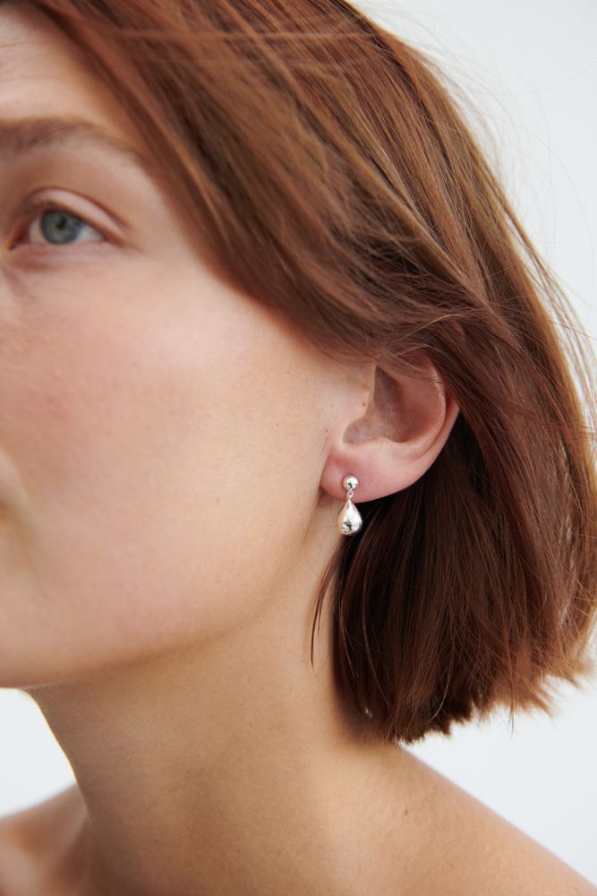 Driplet Earrings | Gold Plated Recycled Silver