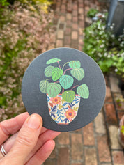Drinks Coasters With Reversible Designs-Pilea & Mimosa