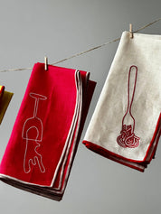 Linen Blend Napkins | Spaghetti (Set of 2)