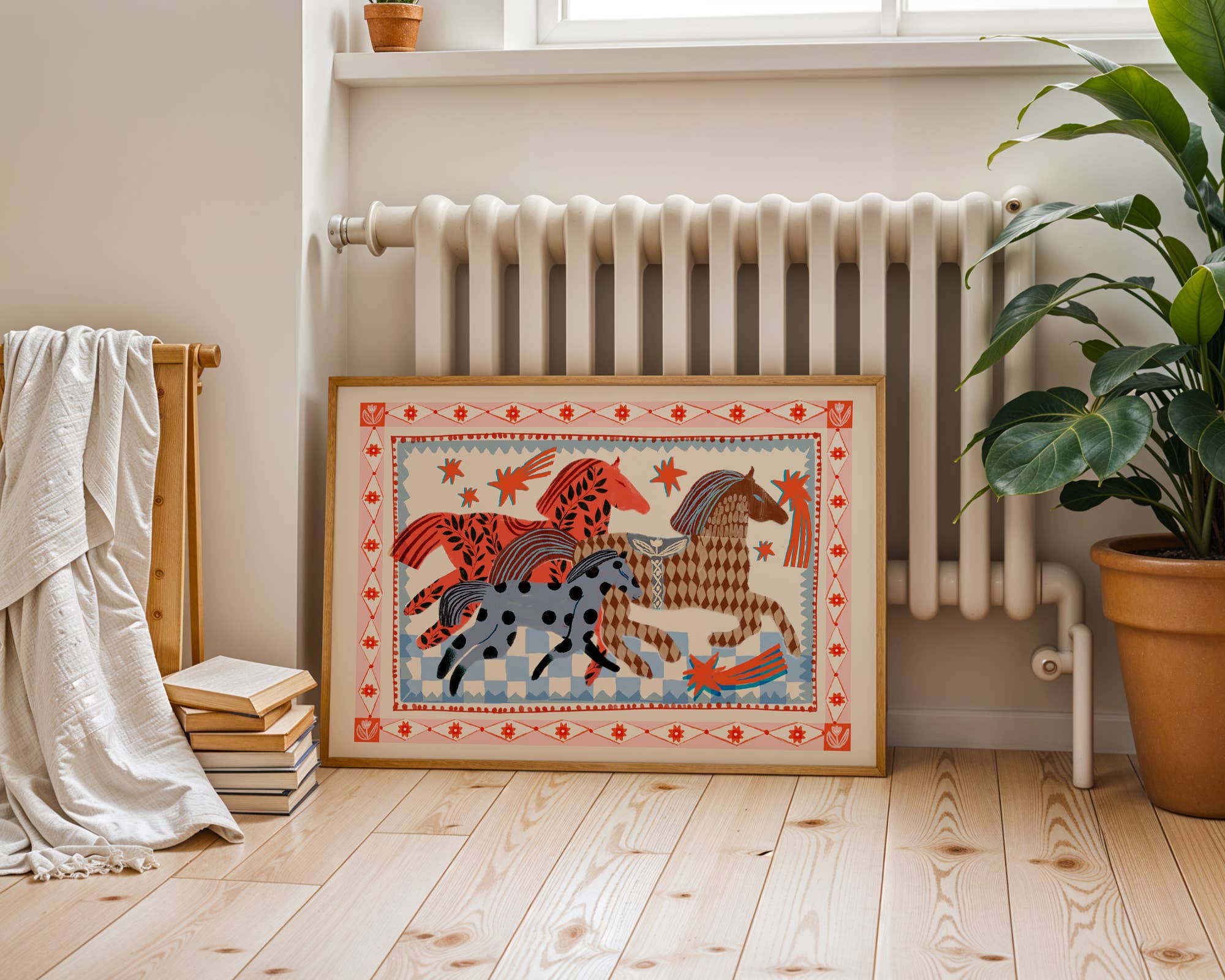 Pink Horse Running | Art Print