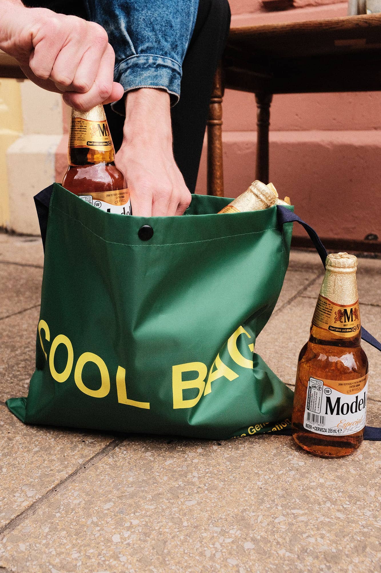 Cool Bag Thermal Lined Musette Green