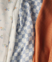 Organic Baby Muslins, set of 3 in Coastline, by Avery Row