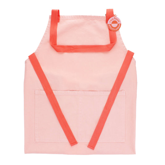 Two-tone utility apron - Pink