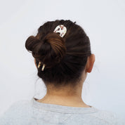 Cocoa Marble Hair Pin