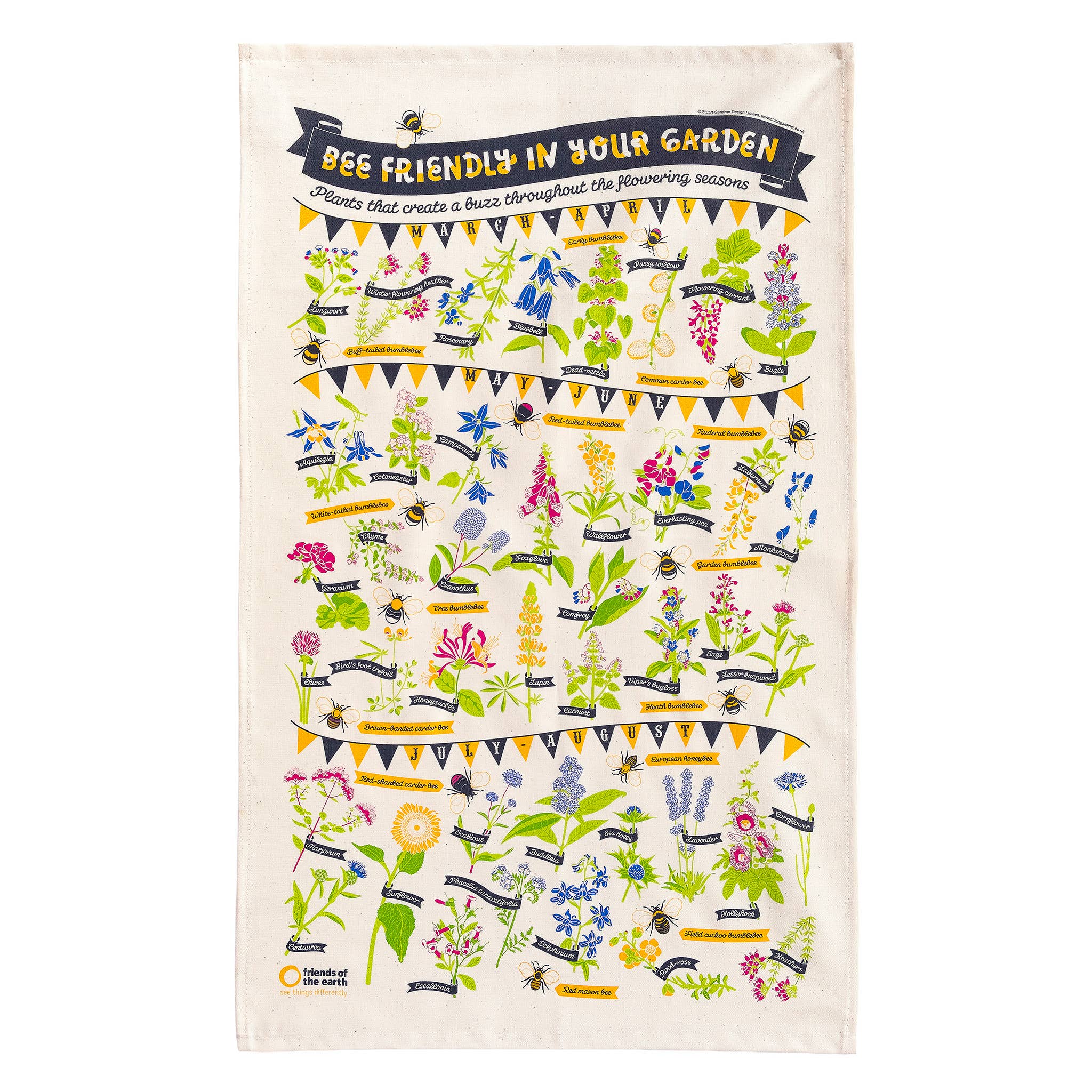 Bee Friendly Tea Towel