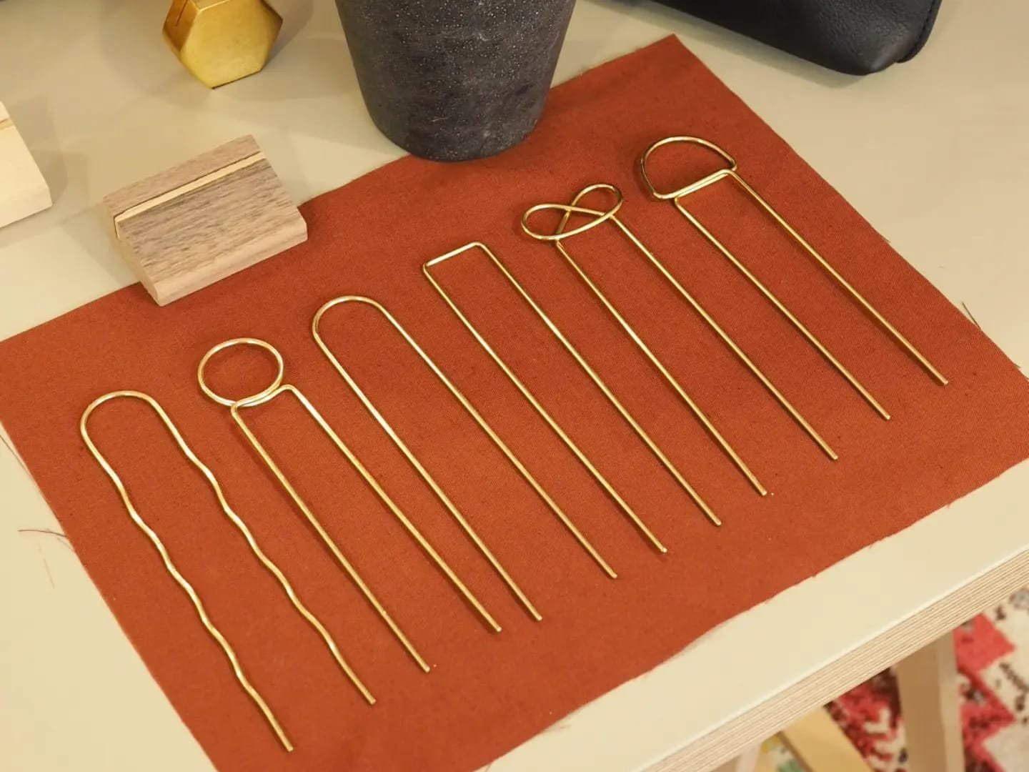 Minimal Brass Hair Pin