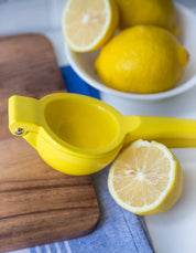 Fox Run Yellow Lemon Juicer | Manual, 2.5" x 3" x 8.75"