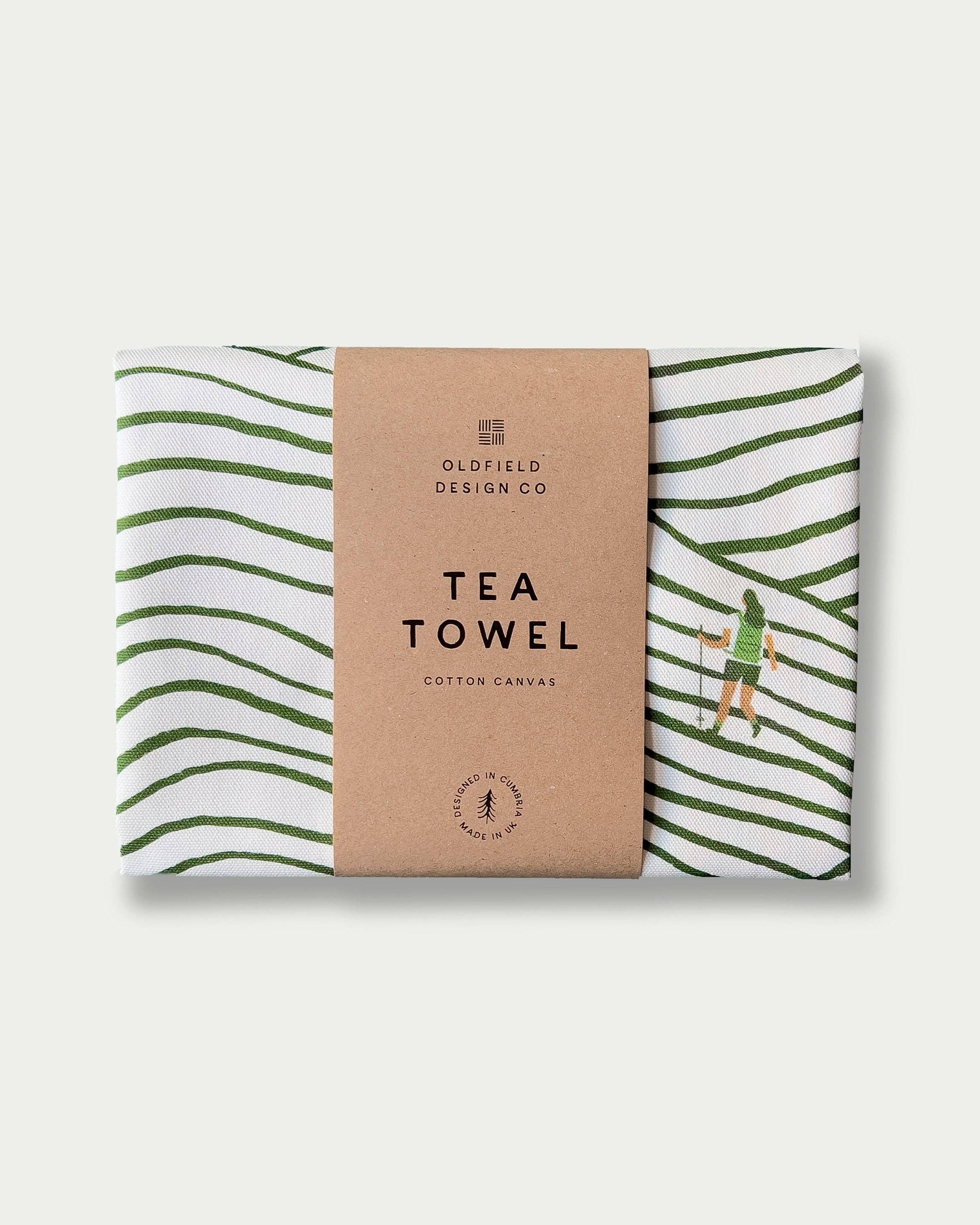 Walking Pattern Tea Towel