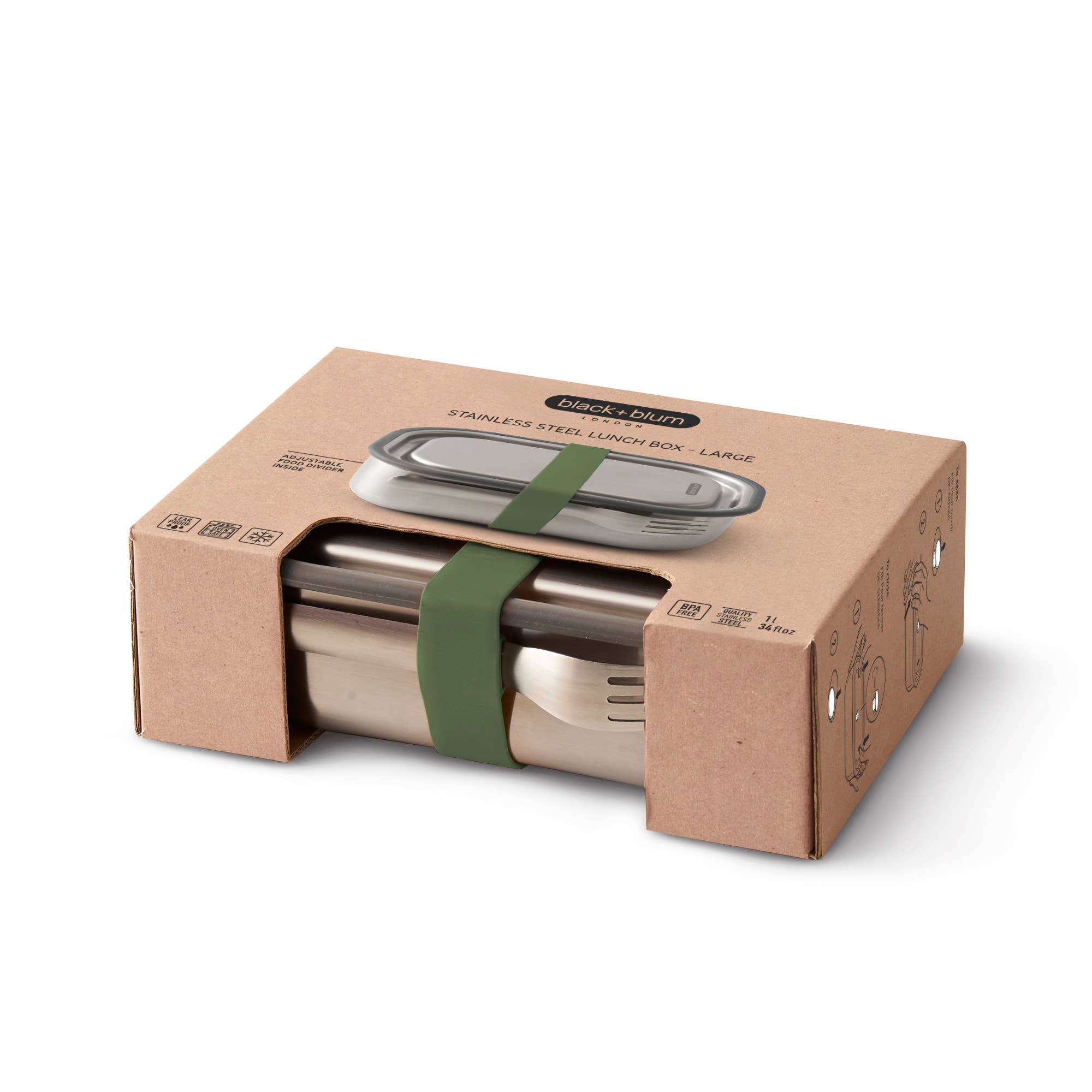 Lunch Box | Leak Proof Stainless Steel Lunch Box | Large