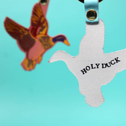 Holy Duck Key Fob: Cream