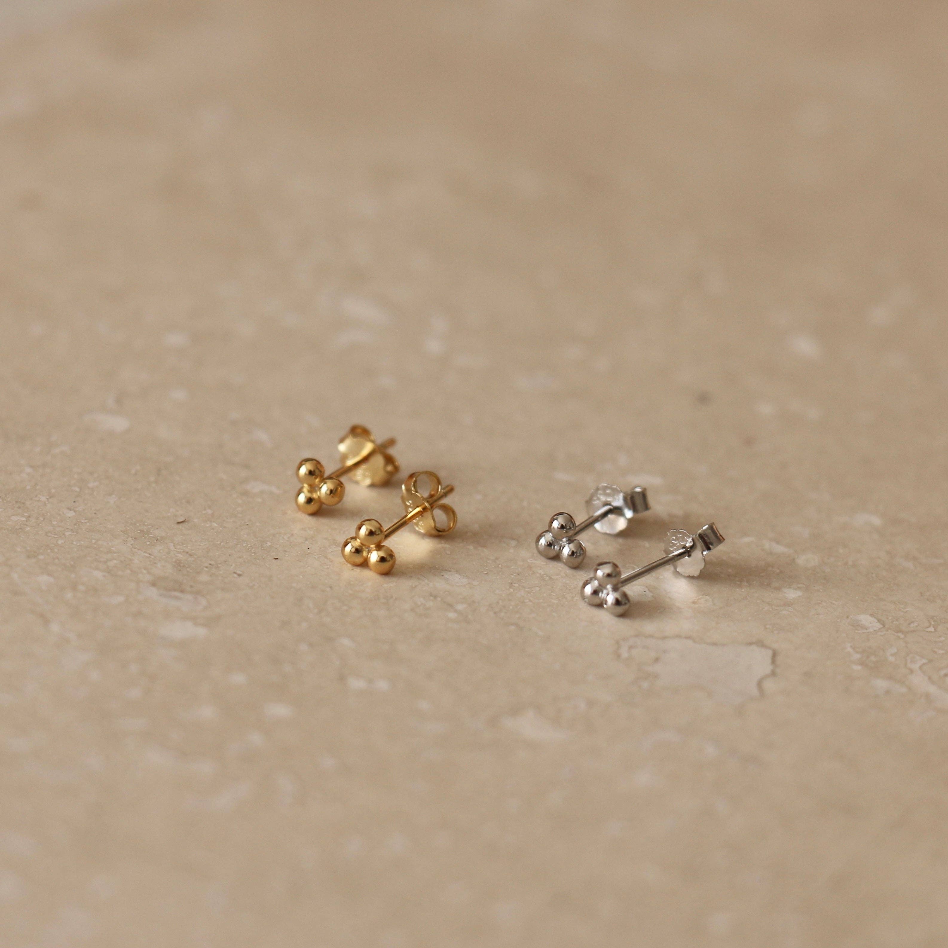 Trio Micro Studs by Little Nell, further view