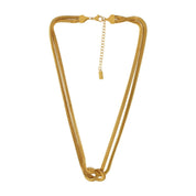 Dansk Copenhagen Passion short knot herringbone necklace, further view