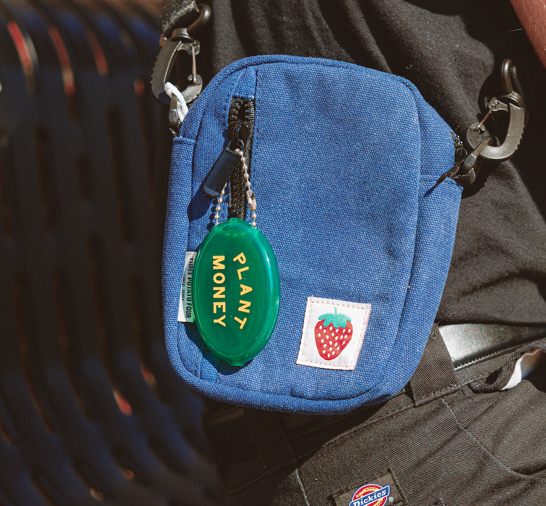 Second view of the Plant Money coin pouch