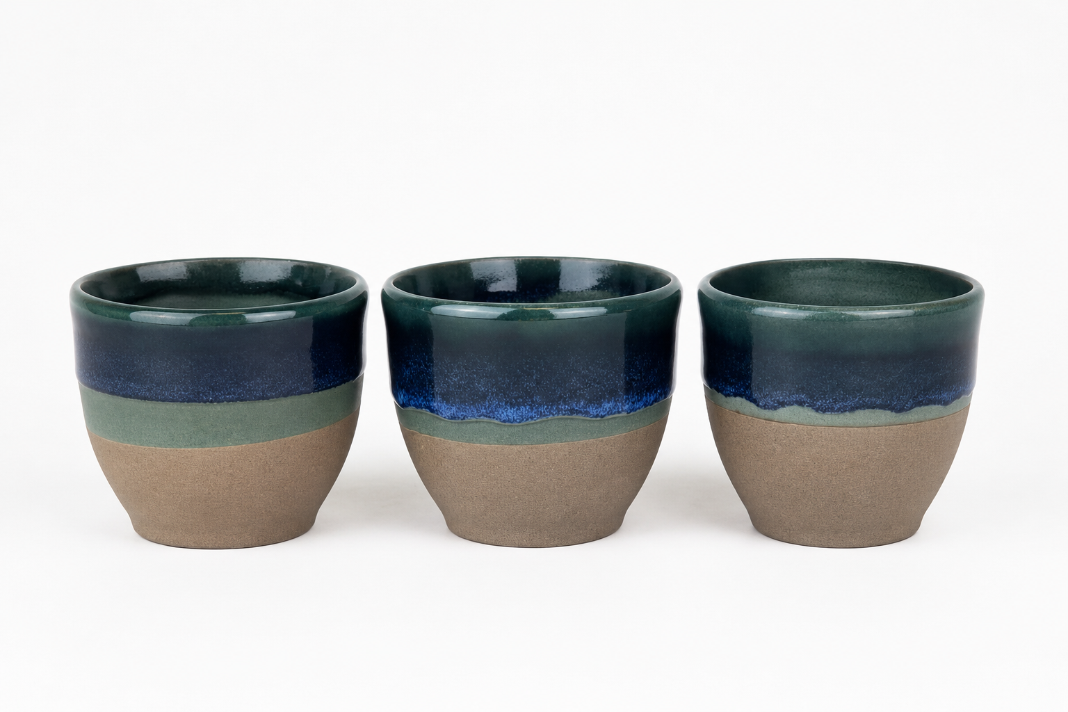 Ceramic Flat White Cup 6oz in Belize Navy