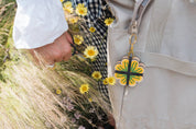 Keyring Flower Press | Greens & Yellows