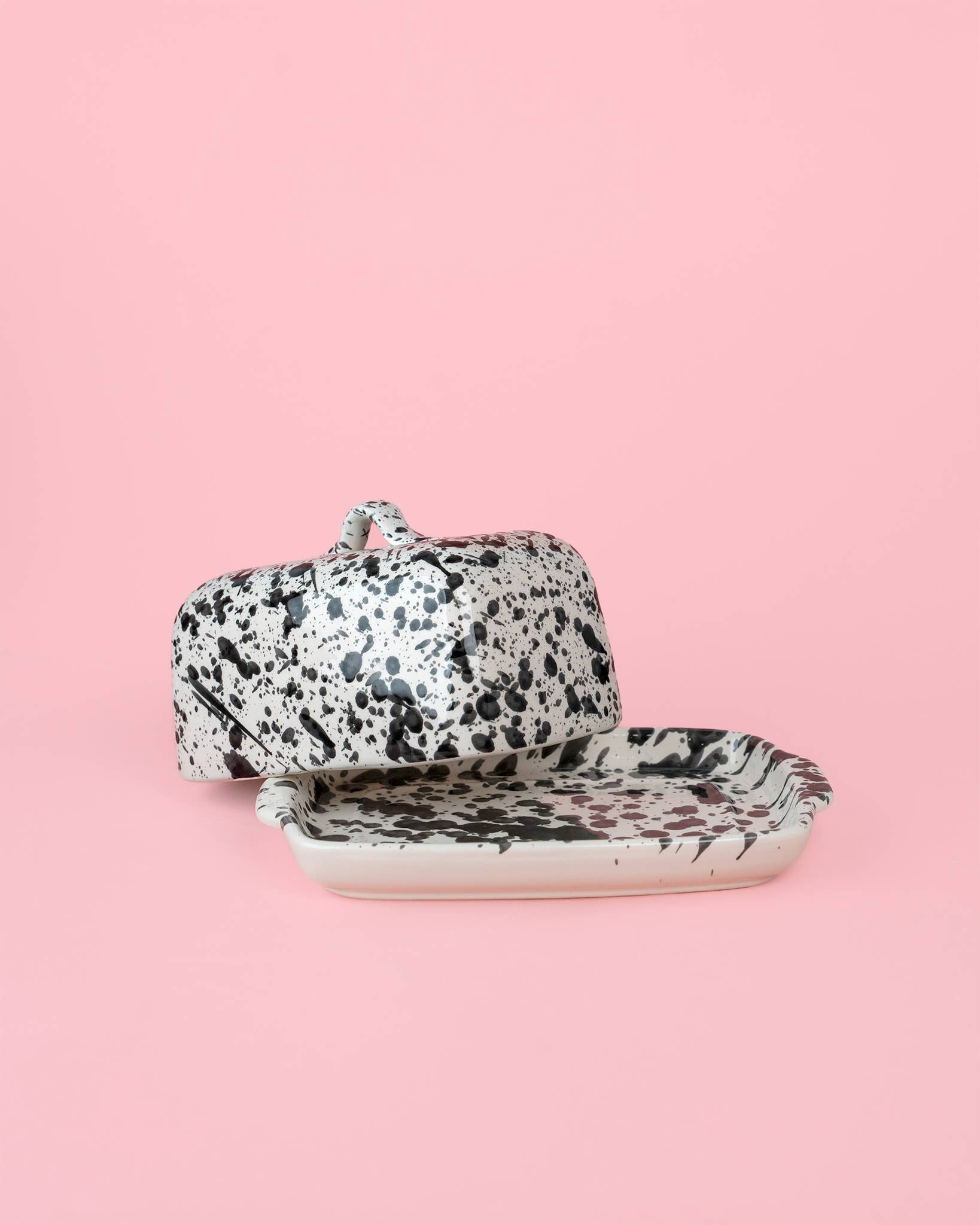 Butter Dish | White and Black GALAXIA