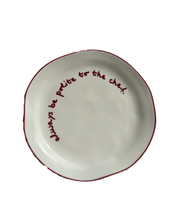 'always be polite to the chef' Statement Plate