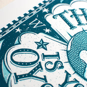 The World is Your Oyster Print | A4