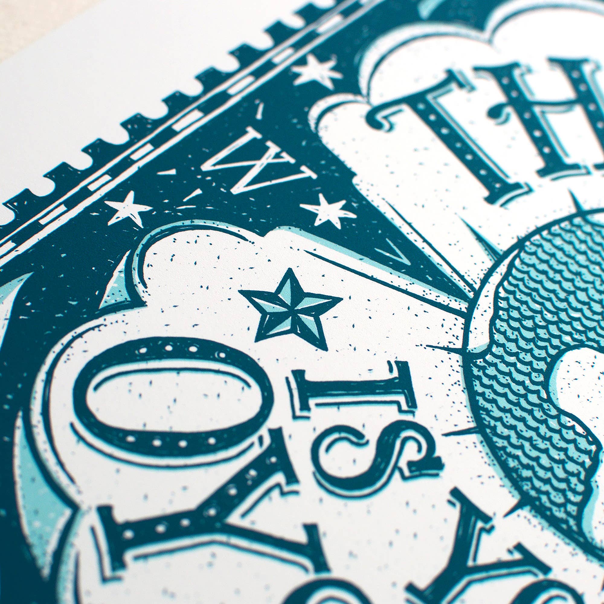 The World is Your Oyster Print | A4
