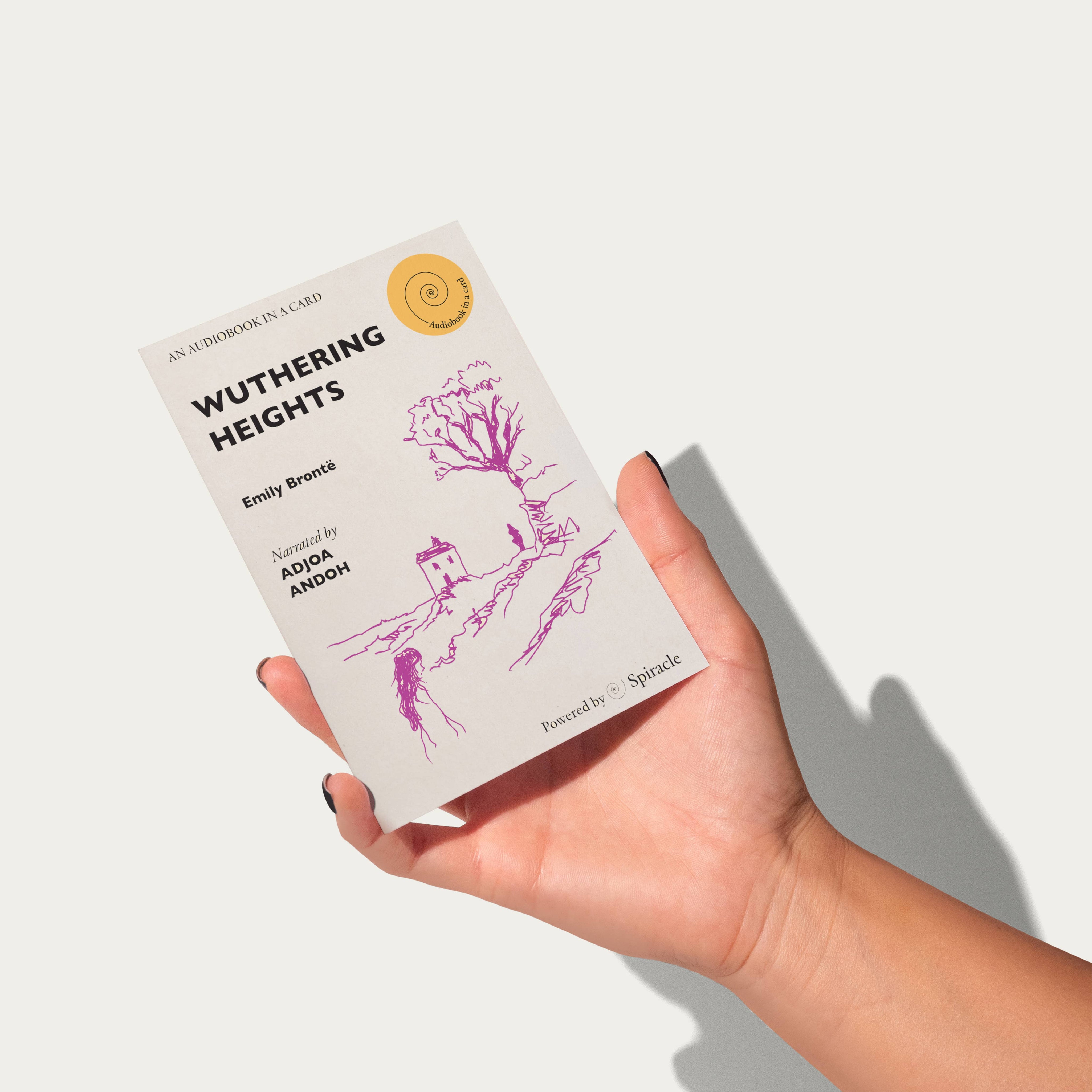 Audiobook in a Card: Emily Brontë’s Wuthering Heights