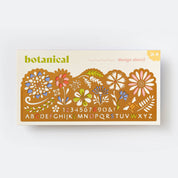 Botanical Drawing Stencil, Arts And Journaling In Brass