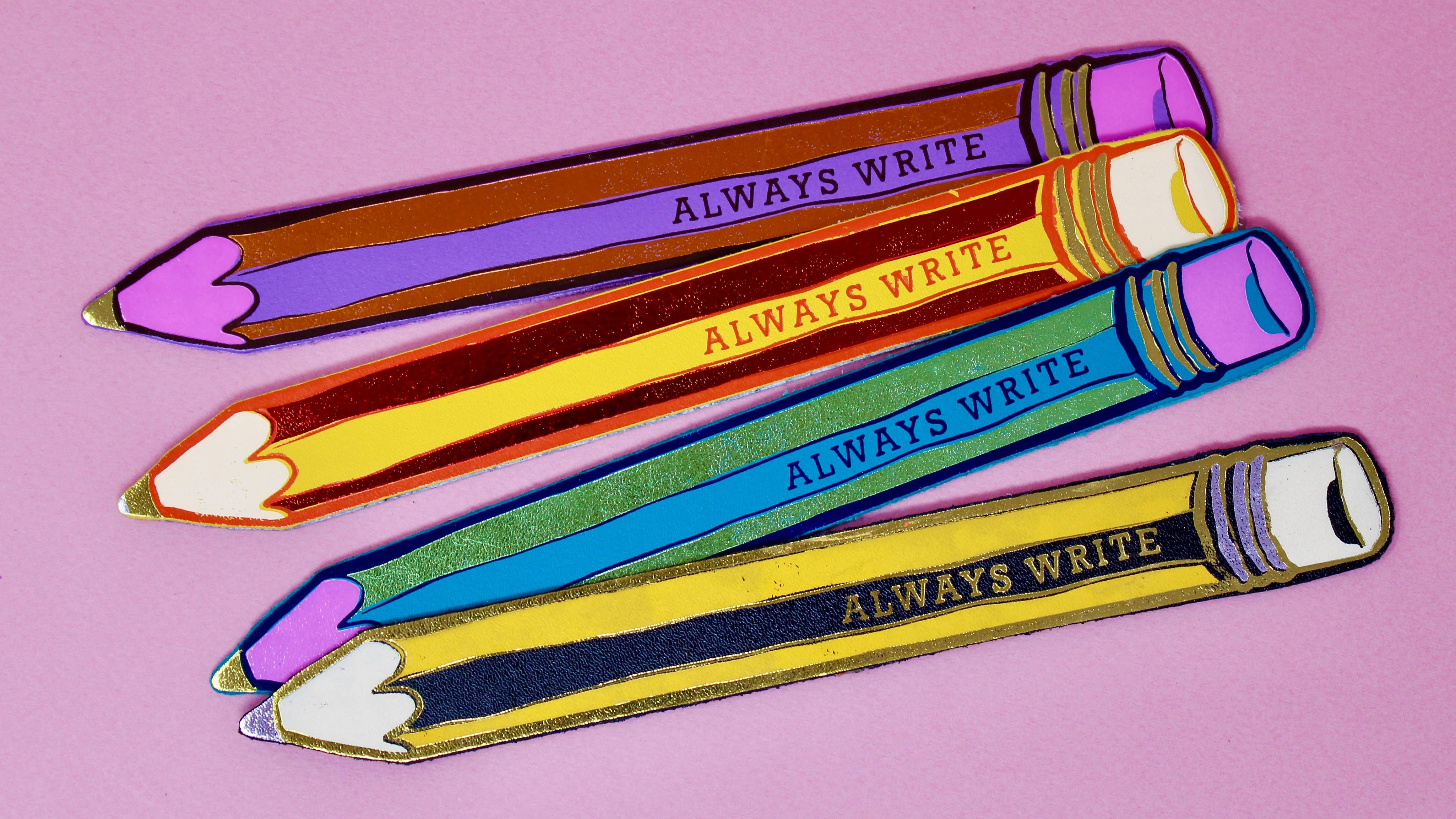 Always Write Pencil Bookmark