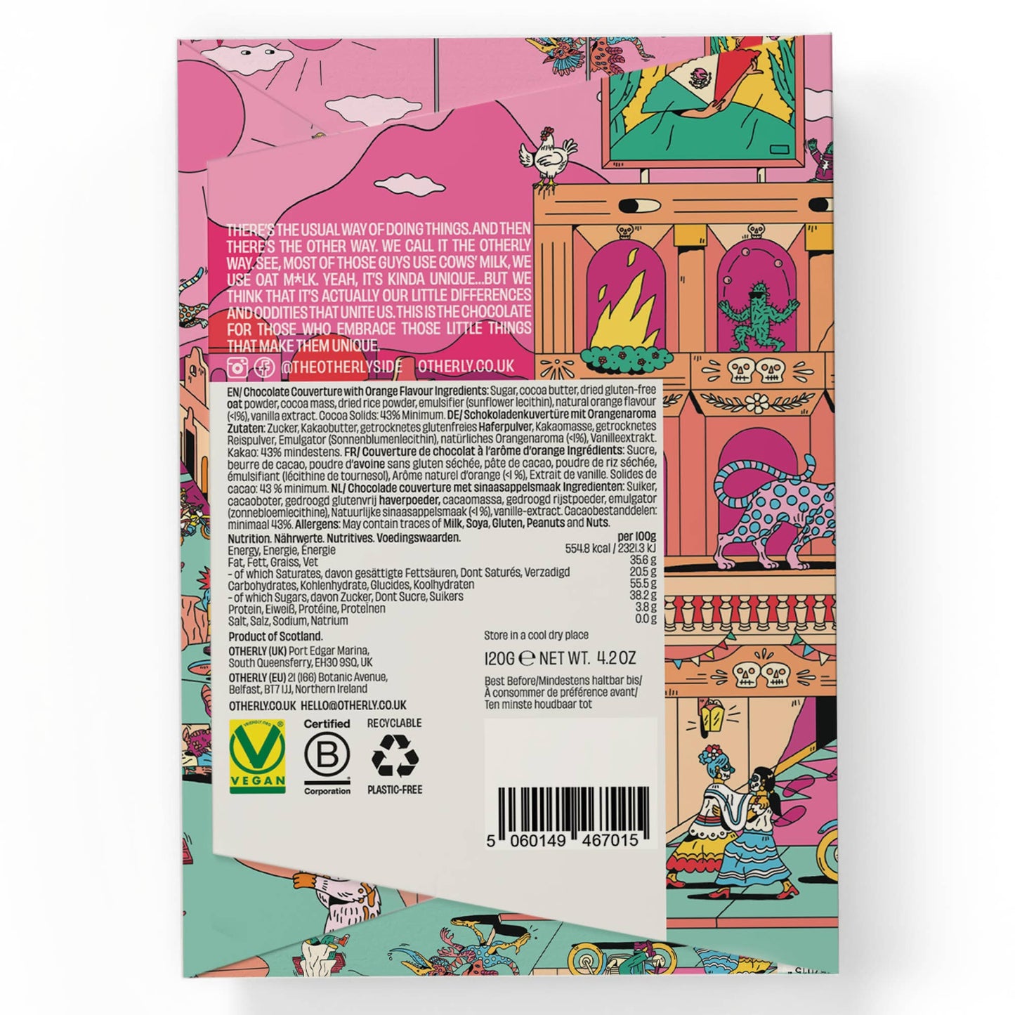 Orange Oatm*lk Chocolate Bar 120G // Vegan // Creamy