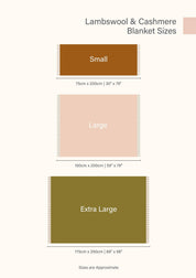 Lambswool Blanket in Blue Celestial