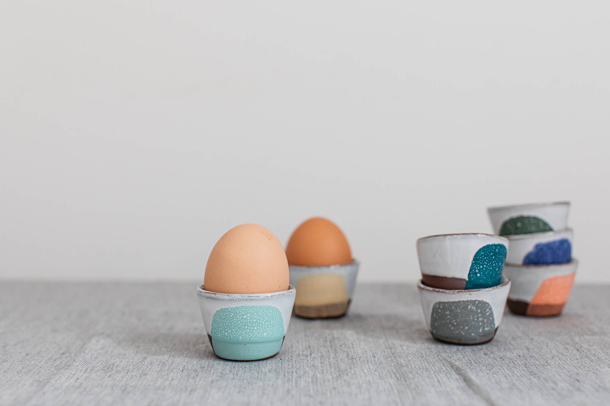 Handmade Contemporary Terracotta Egg Cup