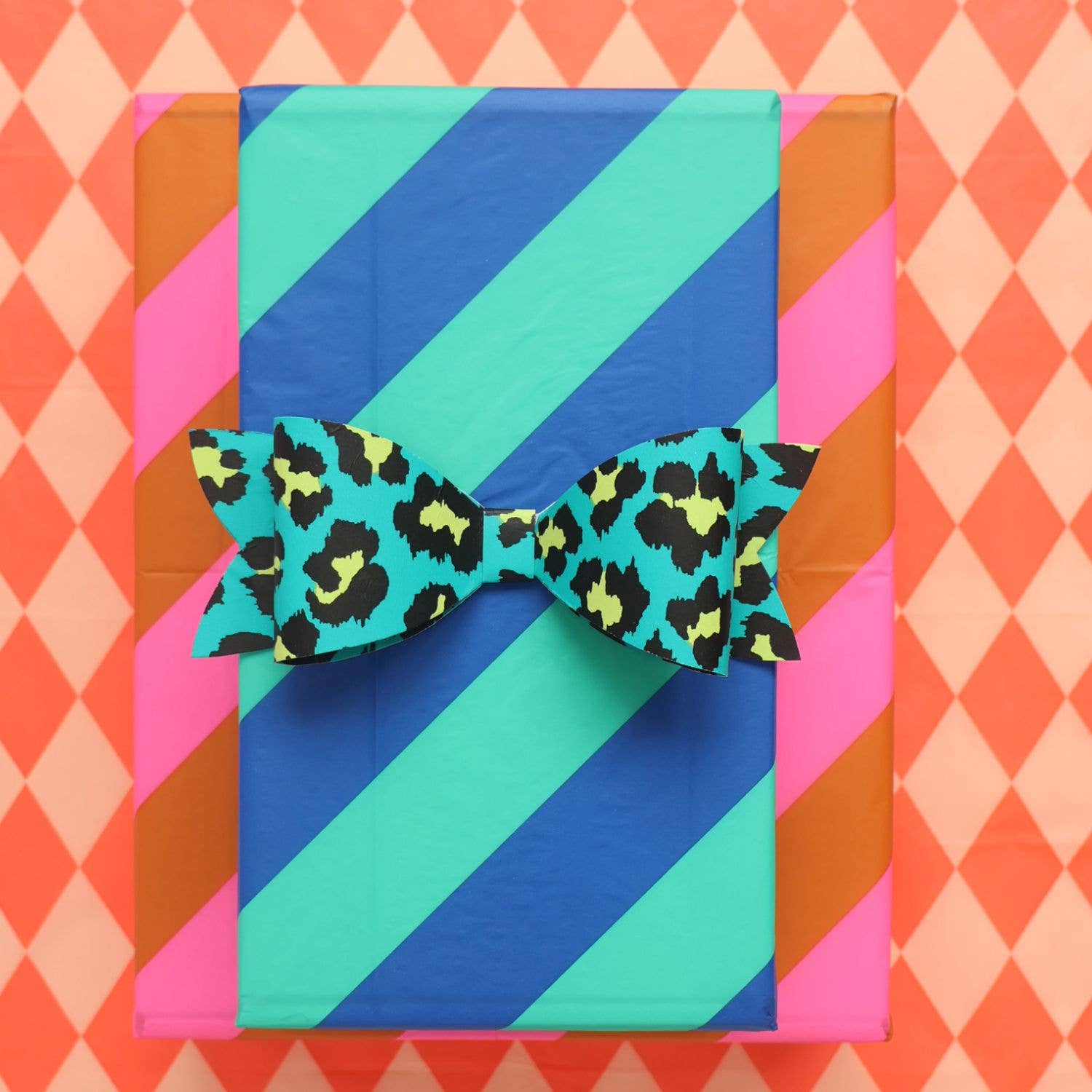 Luxury Patterned Tissue Paper Gift Wrap | Cobalt Blue/Jade