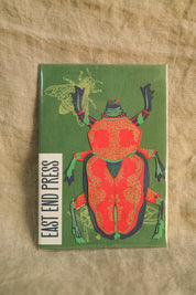 Scarab Beetle Greeting Card