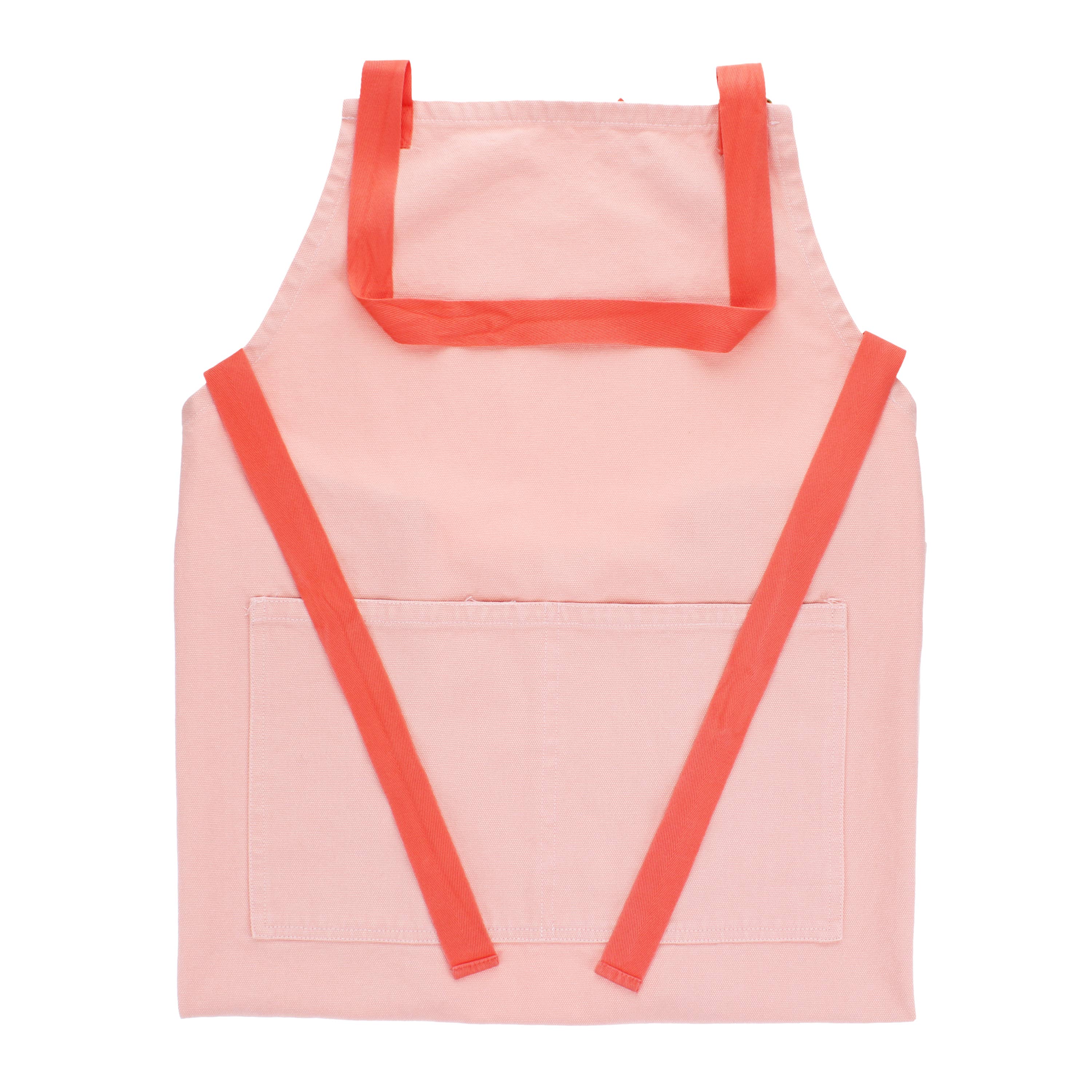 Two-tone utility apron - Pink