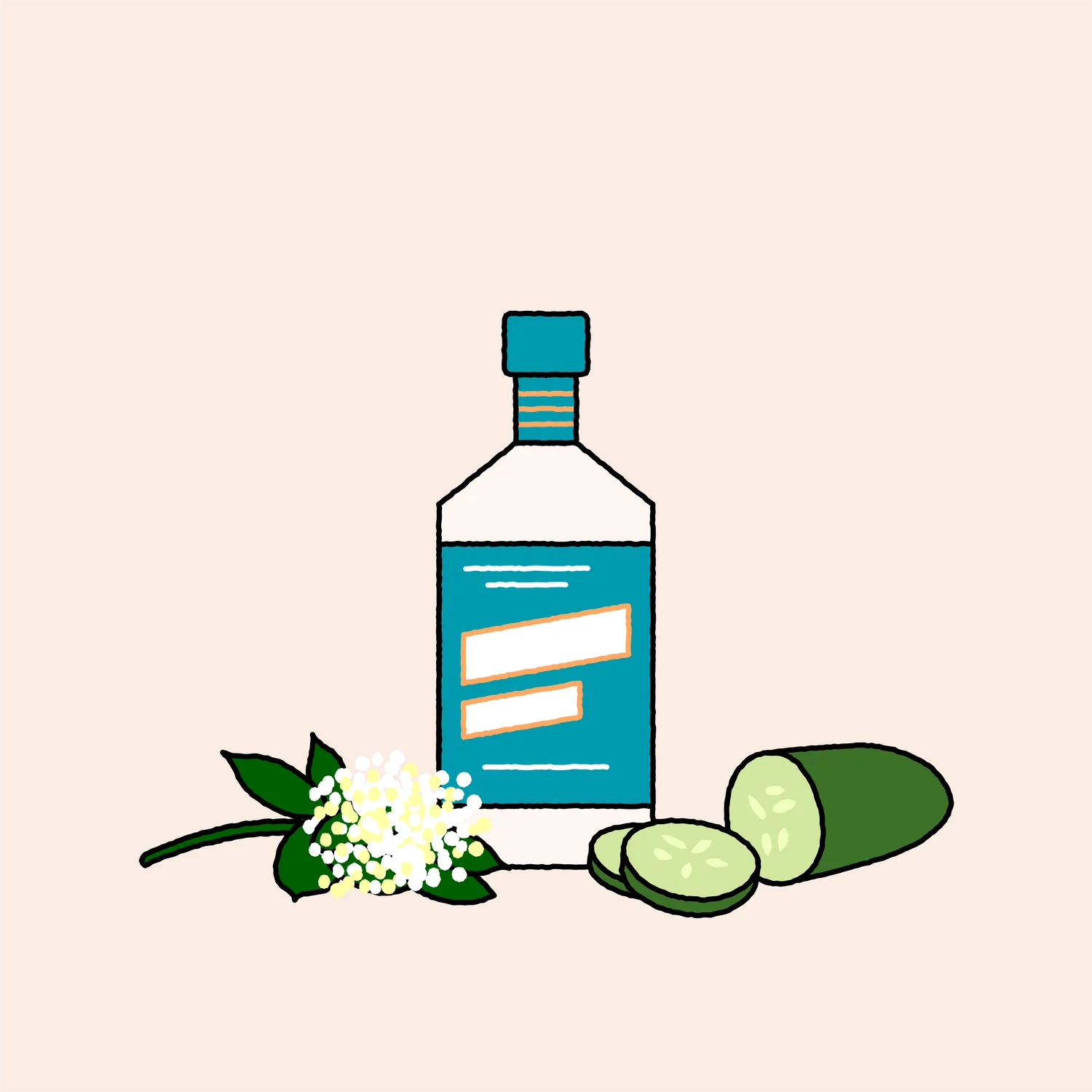 Elderflower Collins - Premixed Cocktails 100ml