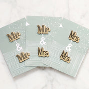 Mr/Mrs Enamel Pin Set