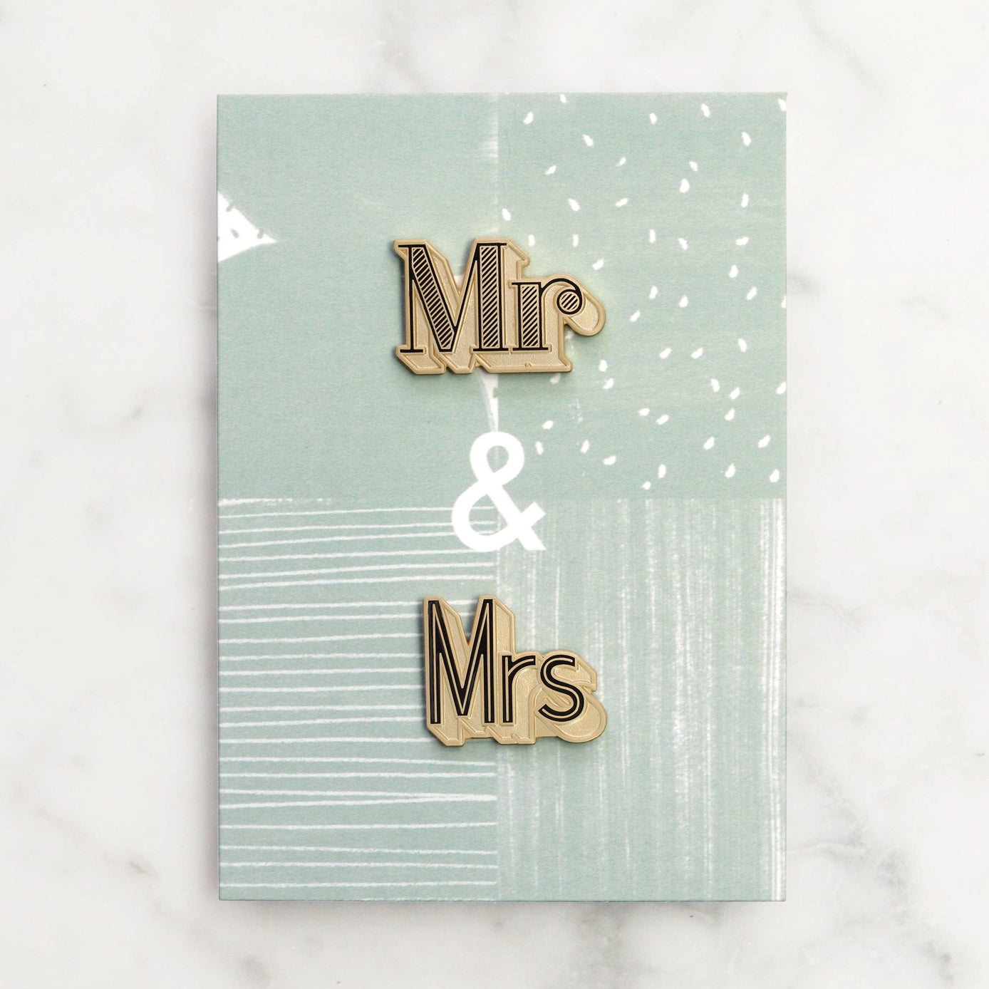 Mr/Mrs Enamel Pin Set