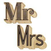 Mr/Mrs Enamel Pin Set