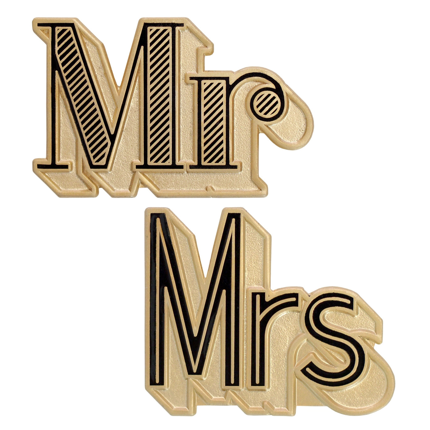 Mr/Mrs Enamel Pin Set