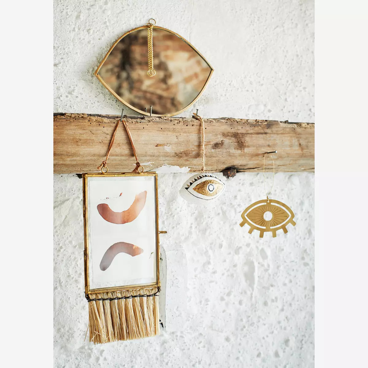 Hand Painted Paper Pulp Eye Decoration