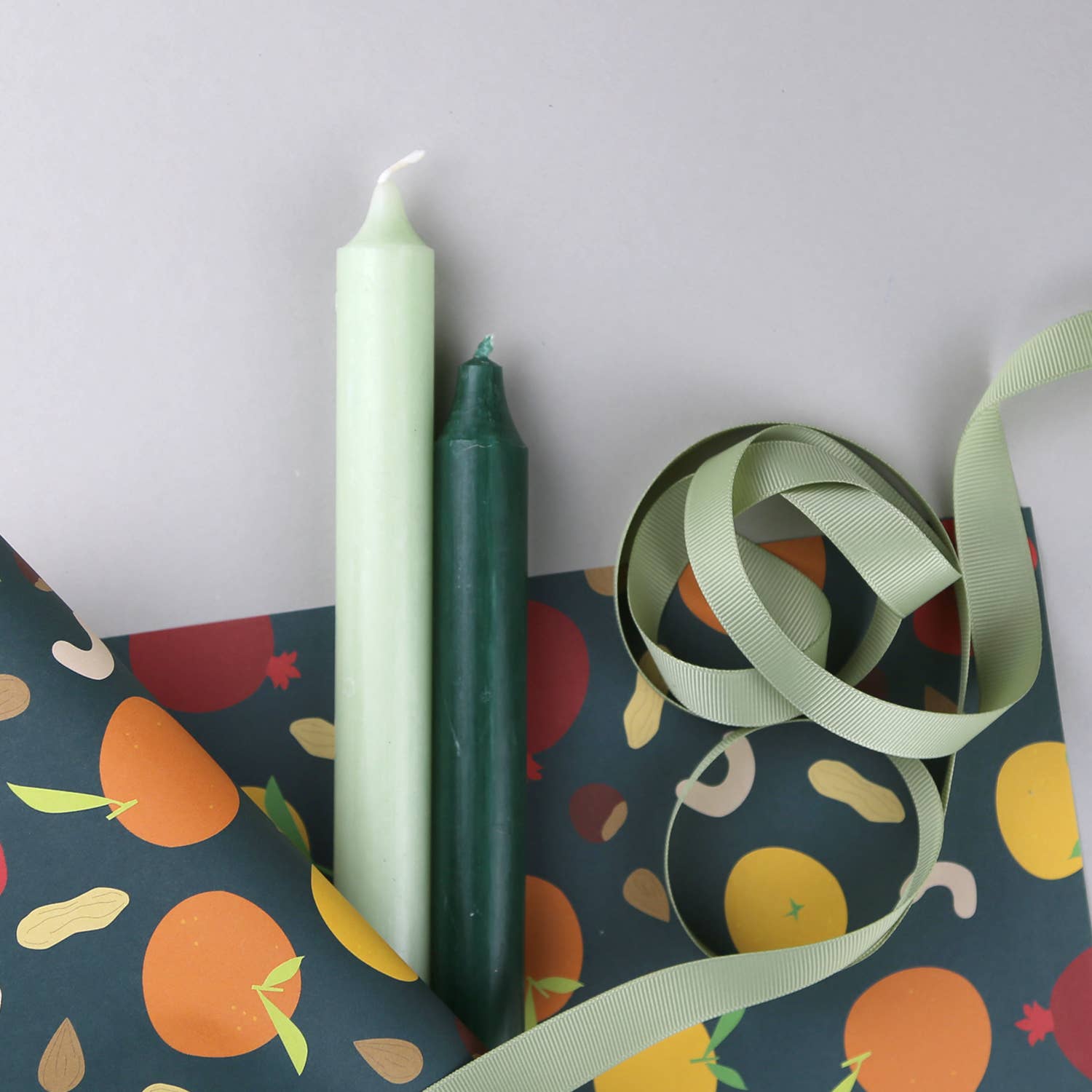 Gift ribbon grosgrain sage