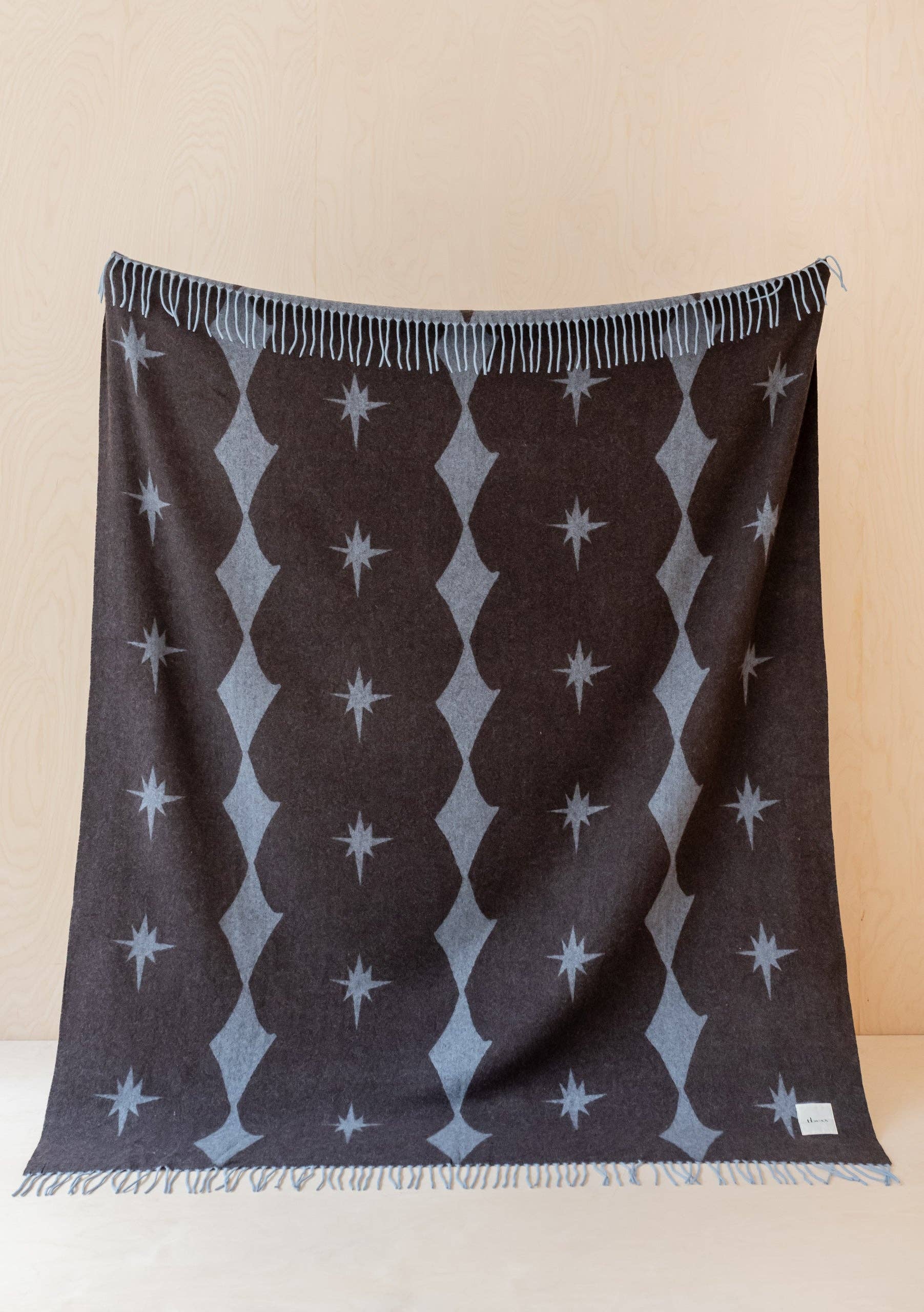 Lambswool Blanket in Blue Celestial